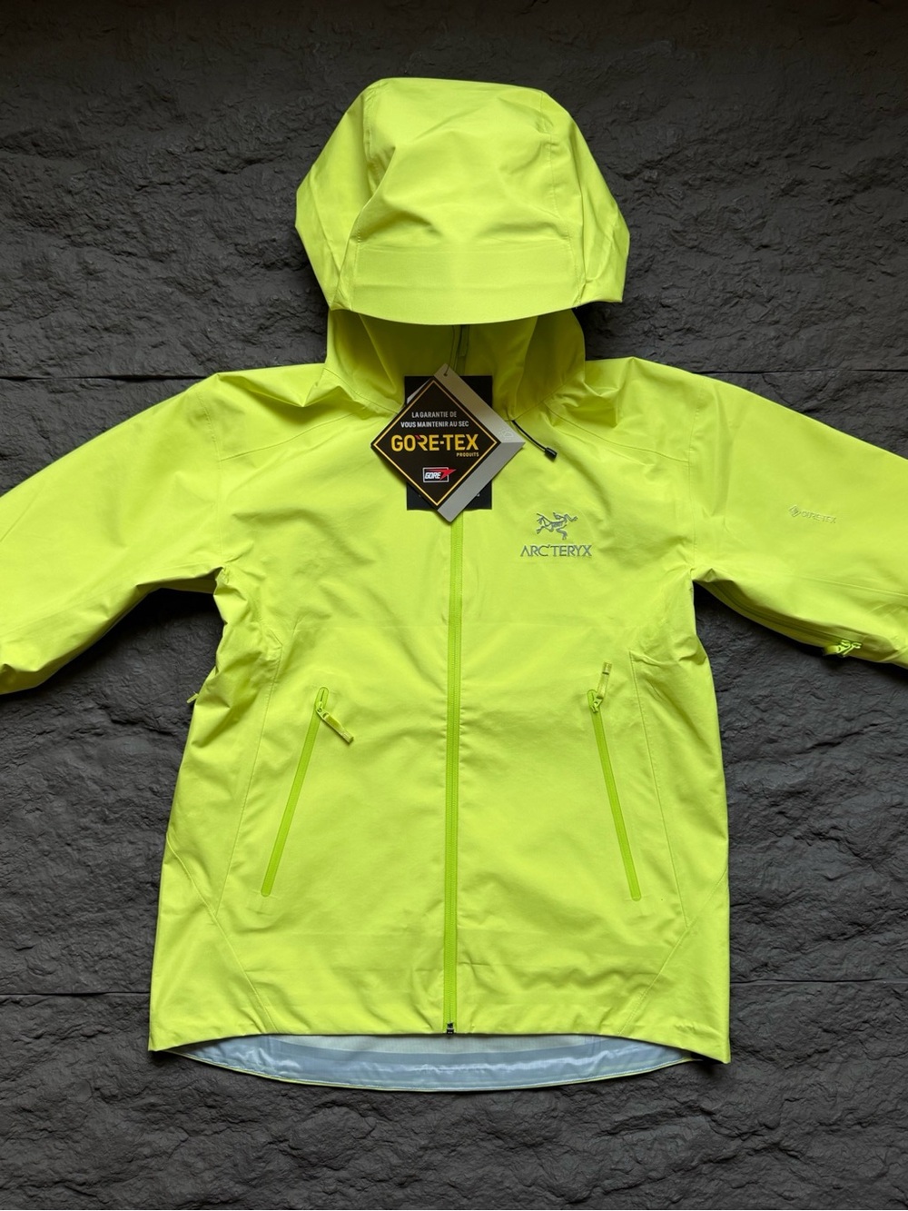 Arc'teryx Kids' Neon Yellow GORE-TEX Jacket